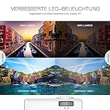 VANKYO Leisure 410 Mini Beamer LED Projektor 2500 Lumen, Heimkino Beamer Full HD 1080P unterstützt, Kompatibel mit Fire TV Stick HDMI VGA USB AV TF für Smartphone Laptop, weiß - 2