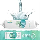 Pampers Aqua Pure Feuchttücher, mit 99% Purem Wasser, Dermatologisch Getestet, 18er Pack (18 x 48 Stück) - 2