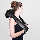 Massagegerät mit Wärmefunktion für Schulter Nacken Rücken Nackenmassagegerät Shiatsu Elektrisch Massager mit 3 Einstellbaren Geschwindigkeiten Muskel Schmerzlinderung zu Hause Büro und Auto - 2