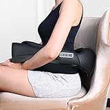 Massagegerät mit Wärmefunktion für Schulter Nacken Rücken Nackenmassagegerät Shiatsu Elektrisch Massager mit 3 Einstellbaren Geschwindigkeiten Muskel Schmerzlinderung zu Hause Büro und Auto - 3