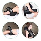 Massagegerät mit Wärmefunktion für Schulter Nacken Rücken Nackenmassagegerät Shiatsu Elektrisch Massager mit 3 Einstellbaren Geschwindigkeiten Muskel Schmerzlinderung zu Hause Büro und Auto - 4