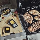 Burnhard Funk Grillthermometer, Digital Braten-Thermometer für Grill & Backofen 4 Temperaturfühler, Timer, BBQ Thermometer, Grillzubehör für Fleisch & Fisch + Gratis Rezept (PDF) - 4