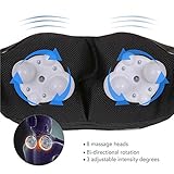 MaxKare Kabellos Massagegerät Nacken Schulter Rücken Shiatsu Nackenmassagegerät mit Wärmefunktion 3D-Rotation Elektrisch Massage - 4