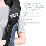 MaxKare Kabellos Massagegerät Nacken Schulter Rücken Shiatsu Nackenmassagegerät mit Wärmefunktion 3D-Rotation Elektrisch Massage - 5