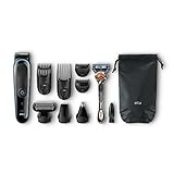 Braun All-in-One-Trimmer MGK3085, 9-in-1 Barttrimmer und Haarschneider, Körperhaartrimmer, Ohren- und Nasenhaartrimmer, Präzisionstrimmer, Schwarz/Blau - 6