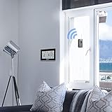Wetterstation Funk mit Außensensor, BALDR Digital Thermometer-Hygrometer für Innen und außen, Hintergrundbeleuchtung und aktuelle Uhrzeit, schwarz - 5