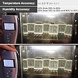 ThermoPro TP53 digitales Thermo-Hygrometer Thermometer Hygrometer Raumluftüberwachtung Temperatur und Luftfeuchtigkeitmessgerät mit Hintergrundbeleuchtung - 5