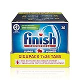 Finish All in 1 Spülmaschinentabs, Geschirrspültabs für kraftvolle Reinigung, Geschirrspülmittel, Quartalspack, Gigapack, 182 Tabs - 2