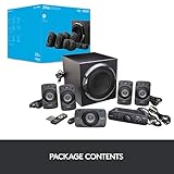 Logitech Z906 3D-Stereo-Lautsprecher (mit 5.1 Dolby Surround Sound, THX, 1000 W, ideal für Fernseher und Wohnzimmereinrichtungen) - 10
