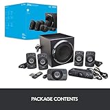 Logitech Z906 3D-Stereo-Lautsprecher (mit 5.1 Dolby Surround Sound, THX, 1000 W, ideal für Fernseher und Wohnzimmereinrichtungen) - 10