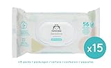 Amazon Marke -  Mama Bear Sensitive Baby-Feuchttücher - 15er Packung (840 Tücher) - 2