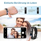 Mpow Fitness Armband mit Pulsmesser, IP67 Fitness Tracker Aktivitätstracker Herzfrequenzmonitor Schrittzähler Uhr mit 14 Trainingsmodi Vibrationsalarm Anruf SMS Beachten für iPhone Android Handy - 5