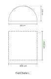 Coleman Event Shelter, 4,5 x 4,5 m, Pavillon, stabiles Partyzelt mit Stahlgestänge, Gazebo, Eventzelt, Sonnenschutz SPF 50+, XL, normal - 7