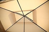 Outflexx Pavillonaus aus grauem Metall, creme, 250 x 150 x 250 cm - 8