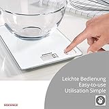 Soehnle 61501 Page Compact 300 Digital-/Küchenwaage, bis zu 5 kg Tragkraft, mit leicht ablesbarer LCD-Anzeige, mit Zuwiegefunktion, weiß - 4