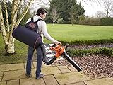 Black+Decker GW3031BP Elektro Laubsauger & Laubbläser mit Häcksler, 72l Fangsack-Rucksack, Laubrechen & Tragegurt – Hohe Blasgeschwindigkeit & Saugleistung – 3000W - 2