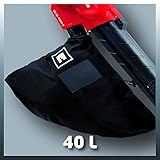 Einhell Elektro Laubsauger Laubbläser GC-EL 2500 E (2500 W, bis 240 km/h, 40 L Fangsack, Drehzahlregulierung, Tragegurt) - 3