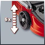 Einhell Elektro Rasenmäher GC-EM 1743 HW (1700 W, 43 cm Schnittbreite, 6-fache Schnitthöhenverstellung 20-70 mm, 52 l Fangbox, Highweeler) - 10