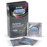 Durex Performa Kondome – Aktverlängernde Kondome mit 5% benzocainhaltigem Gel für länger andauerndes Sexvergnügen – 12er Pack (1 x 12 Stück) - 2