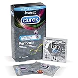 Durex Performa Kondome – Aktverlängernde Kondome mit 5% benzocainhaltigem Gel für länger andauerndes Sexvergnügen – 12er Pack (1 x 12 Stück) - 3