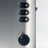 SEVERIN Automatik-Toaster, Inkl. Brötchen-Röstaufsatz, 2 Röstkammern, 850 W, AT 2514, Edelstahl/Schwarz - 2