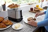 Philips HD2637/90 Toaster (7 Stufen, Brötchenaufsatz, Stopp-Taste, 1000 W, schwarz/edelstahl) - 4