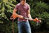Black+Decker Elektro-Rasentrimmer (550 W, 30 cm Schnittbreite, E-Drive mit Zahnradantrieb, Autoselect-Technologie Einzelfaden 9 m, ᴓ 1,6 mm, automatische Fadenverlängerung) ST5530 - 3