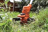 Black+Decker Elektro-Rasentrimmer (550 W, 30 cm Schnittbreite, E-Drive mit Zahnradantrieb, Autoselect-Technologie Einzelfaden 9 m, ᴓ 1,6 mm, automatische Fadenverlängerung) ST5530 - 5