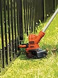 Black+Decker Elektro-Rasentrimmer (550 W, 30 cm Schnittbreite, E-Drive mit Zahnradantrieb, Autoselect-Technologie Einzelfaden 9 m, ᴓ 1,6 mm, automatische Fadenverlängerung) ST5530 - 6