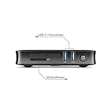 Mini-PC - lautlose CSL Narrow Box Ultra HD Compact/Win 10 - Silent-PC mit Intel-CPU 4X 2200MHz, 32GB SSD, 4GB RAM, Intel HD, AC WLAN, USB 3.1, HDMI, Bluetooth, Windows 10 - 4