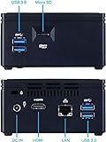 Ankermann-PC BRIX NUC 6-Watt Mini Office Work, 8GB RAM, 240GB SSD, Windows 10 Pro, unhörbar Leise, WLAN Bluetooth - 5