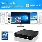 Bqeel Z83V MINI PC Windows 10 Linux Smart Mini Desktop-PC mit Intel Atom x5-Z8350 Prozessor Intel HD Graphik 400 2GB DDR3+ 32GB ROM doppelte Bildschirmdarstellung über VGA und HDMI-Videoausgang - 2