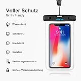 Mpow Wasserdichte Handyhülle 2 Stücke, Handytasche Wasserdicht, Staubdichte Schutzhülle für iPhone X/XR/XS/XS MAX/8/7/6/6s/6splus/Galaxy S9/S8/S7/S7edge/S6/S Huawei P10/P8/P9 usw. bis 6,5 Zoll - 2