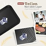 Raclette Grill mit Antihaft-beschichtete Thermisch Isolierte Griffe 8 Pfännchen für 8 Personen 1500W Schwarz - 4