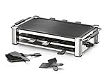 ROMMELSBACHER RCC 1500 Raclette-Grill (extra langes Kabel (2m), Tischgrill für 8 Personen, gerippte Alu-Druckguss-Grillplatte, Xylan Plus Antihaftbeschichtung, Parkdeck, 1500 W) chrom - 8