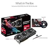 Asus ROG Strix-RX580-O8G-Gaming AMD Radeon Grafikkarte (8GB GDDR5 Speicher, PCIe 3.0, HDMI, DisplayPort) - 7