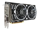 MSI Radeon RX 580 Armor OC 8GB AMD GDDR5 2x HDMI, 2x DP, 1x DL-DVI-D,, 2 Slot Afterburner OC, Millitary Class 4, Grafikkarte - 6