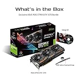 Asus ROG Strix GeForce GTX1070-8G Gaming Grafikkarte (Nvidia, PCIe 3.0, 8GB DDR5 Speicher, HDMI, DVI, DisplayPort) - 2