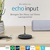 Echo Input (Schwarz) – Bringen Sie Alexa auf Ihren Lautsprecher – Externer Lautsprecher mit 3,5-mm-Audioeingang oder Bluetooth erforderlich - 2