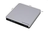 techPulse120 Blu-ray Brenner USB 3.0 Externer Burner Superdrive Portable Blueray Rom 3D Laufwerk BD DVD CD Slim für Computer Notebook Ultrabook Netbook Laptop Windows Mac Apple iMAC MacBook Pro Air - 2