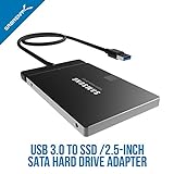 Sabrent Festplatten - Zubehör Gehäuse Adapter USB 3.0 zu SSD / 2,5-Zoll-SATA-Festplatten Adapter [Optimiert für SSD, Unterstützt UASP SATA III] (EC-SSHD) - 2