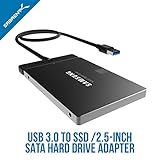 Sabrent Festplatten - Zubehör Gehäuse Adapter USB 3.0 zu SSD / 2,5-Zoll-SATA-Festplatten Adapter [Optimiert für SSD, Unterstützt UASP SATA III] (EC-SSHD) - 2