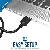 Sabrent Festplatten - Zubehör Gehäuse Adapter USB 3.0 zu SSD / 2,5-Zoll-SATA-Festplatten Adapter [Optimiert für SSD, Unterstützt UASP SATA III] (EC-SSHD) - 6