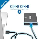 Sabrent Festplatten - Zubehör Gehäuse Adapter USB 3.0 zu SSD / 2,5-Zoll-SATA-Festplatten Adapter [Optimiert für SSD, Unterstützt UASP SATA III] (EC-SSHD) - 7