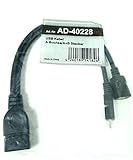 Adapter 40228 USB-OTG Adapter-Kabel Micro-USB 2.0-Stecker USB-Buchse Typ A + Strom-Anschluss für externe Festplatte und andere Geräte - 3