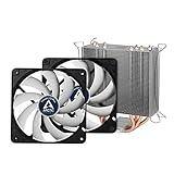 ARCTIC Freezer 33 Plus - Semi-Passiver Tower CPU Luftkühler, Prozessorlüfter für Intel und AMD Sockel bis 160 Watt TDP Kühlleistung, Cooler mit 120 mm PWM Lüfter - Leise und Effizient - 3