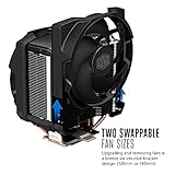 Cooler Master MAZ-T8PN-418PR-R1 Master Air Maker 8 CPU Air Lüfter 8 Heatpipes, 2X Silencio FP PWM Fans, Red LED schwarz - 5