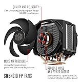 Cooler Master MAZ-T8PN-418PR-R1 Master Air Maker 8 CPU Air Lüfter 8 Heatpipes, 2X Silencio FP PWM Fans, Red LED schwarz - 6