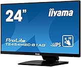 iiyama ProLite T2454MSC-B1AG 60,5cm (24 Zoll) IPS LED-Monitor Full-HD 10 Punkt Multitouch kapazitiv (VGA, HDMI, USB 3.0, IPX1, AntiGlare Beschichtung, Höhenverstellung) schwarz - 6