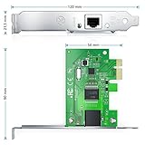 CSL - PCIe Gigabit Netzwerkkarte | PCI-E/PCI Express | 10/100/1000 Mbit/s Gigabit Netzwerke | LAN/Fast Ethernet/Gigabit - 3